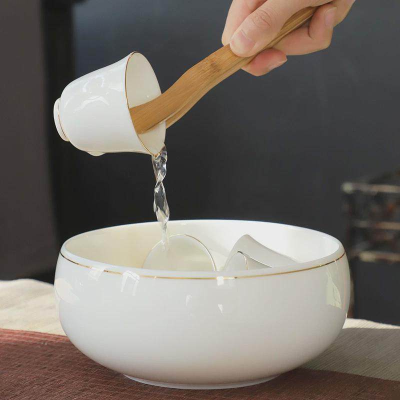 大号羊脂玉瓷茶洗笔洗水洗用白瓷茶道杯洗功夫茶具配件瓷茶碗洗,餐饮具,茶道/香炉,淘宝优惠券,粉丝福利购,淘宝优惠卷
