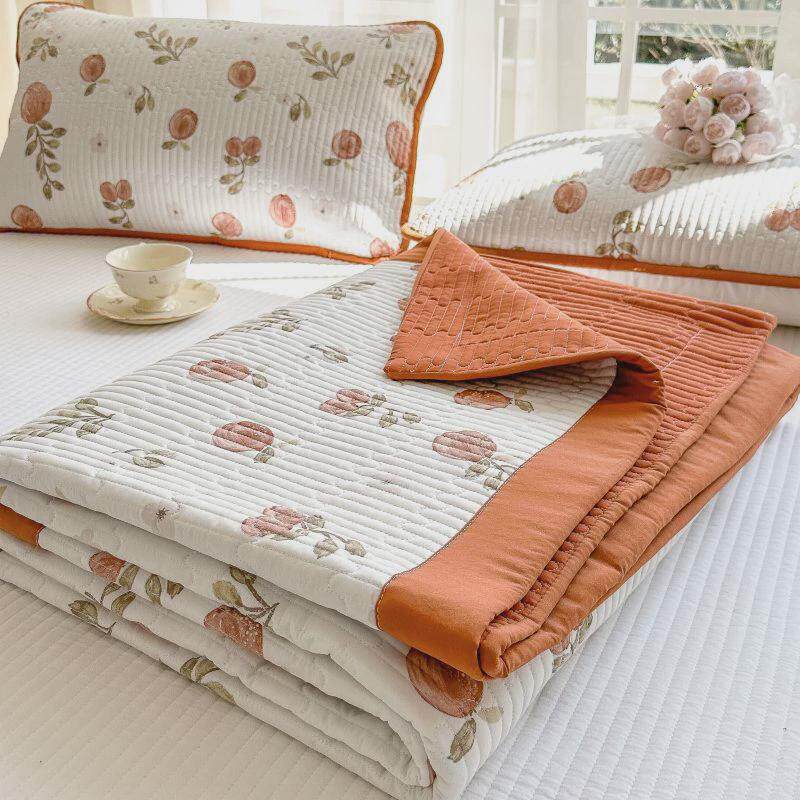 风新款床盖夹加厚三件套棉床单单件榻榻米铺盖毯炕单四季通用四季