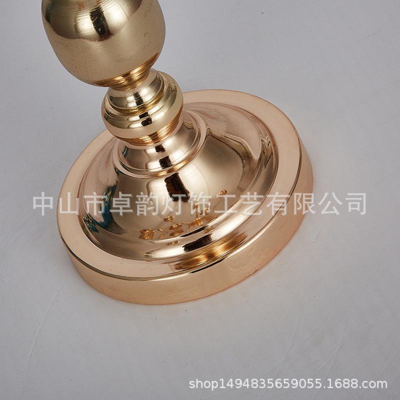 新款欧式铁艺装饰9头摆件婚庆道具主桌烛台生日派对装饰用品