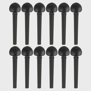 西洋乐器乌德琴乌木弦轴镶鱼眼12个装旋轴防滑旋钮琴轴乌德琴配件