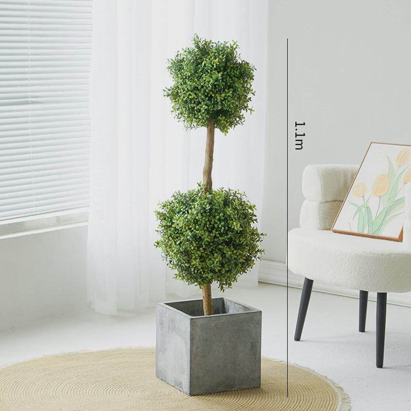 仿真绿植室内球型植物大型盆景摆件仿真花客厅米兰仔创意装饰假树
