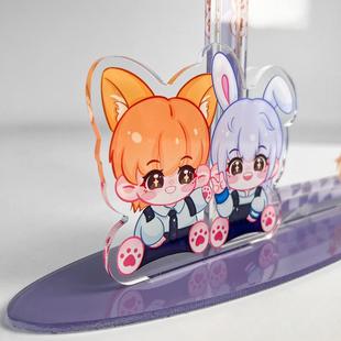 定制亚克力日历相框创意卡通插卡立牌桌面摆件亚克力拆拆乐相框