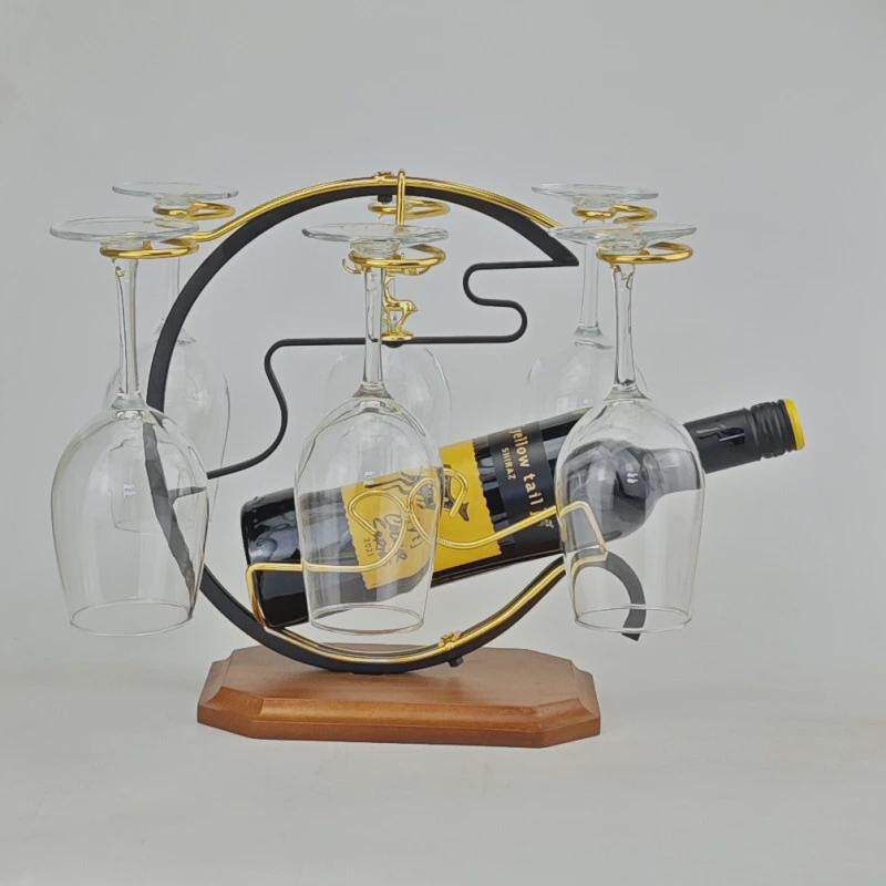 创意新中式酒柜内红酒架酒架子摆件装饰倒挂悬挂摆酒展示架家用