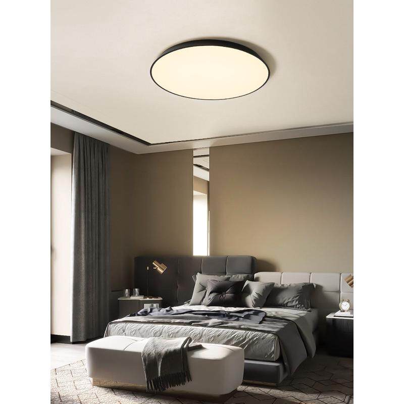 圆形主卧室吸顶灯北欧极简客厅灯现代简约大气餐厅灯超薄书房间灯