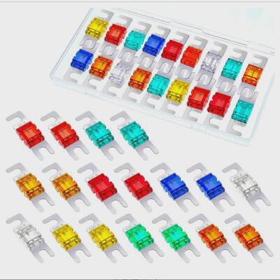 汽车音频保险丝18件迷你ANL保险丝镀包20A30A40A50A60A80A100A125