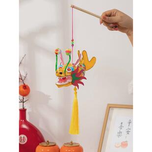 儿童手提鳌传统灯笼成品2024龙年中秋节新款鱼龙灯中国风花灯新款