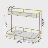 卫生间洗手洗漱台置物架浴室梳轻奢桌面厕所化妆用品多层收纳架子