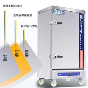 蒸饭柜商用电蒸箱食堂蒸饭车电热燃气全自动蒸饭机蒸包炉馒头小型