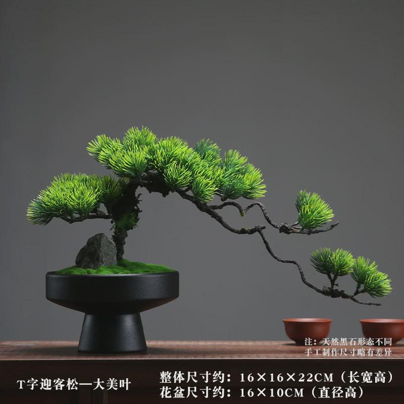 仿生绿植造景苔藓植物盆栽蕨类微景观盆景装饰室内客厅新中式摆件