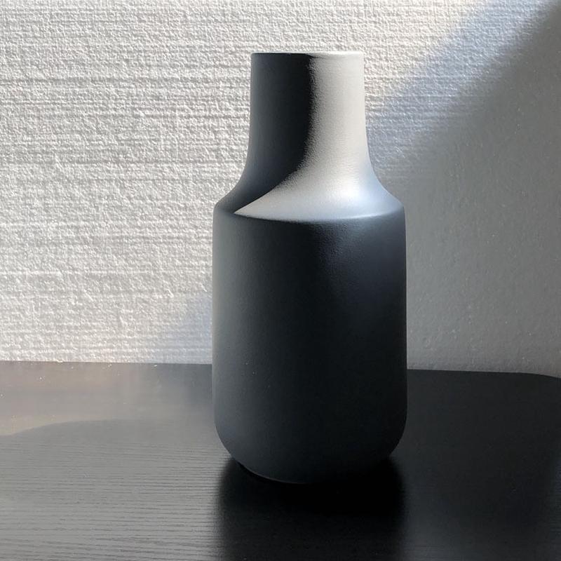 哑光书房插花花瓶色釉摆设客厅花瓶摆件软装搭配简约陶瓷花瓶家居
