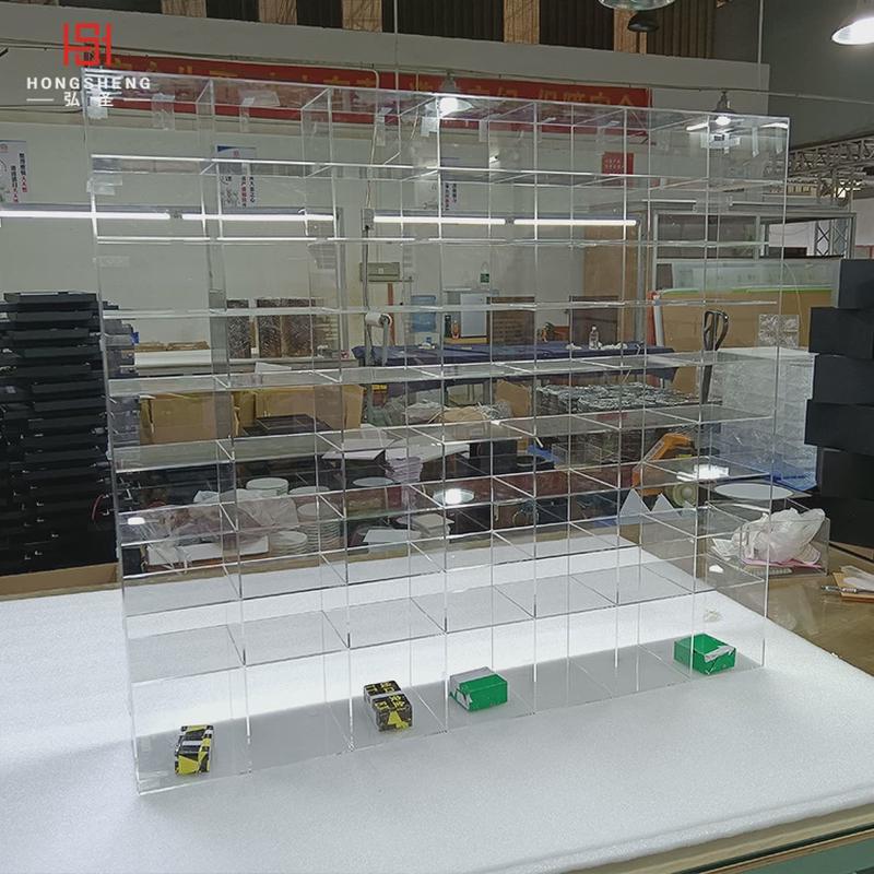 厂家定制迷你柜子透明亚克力收纳柜亚克力亚克力百格柜展示柜