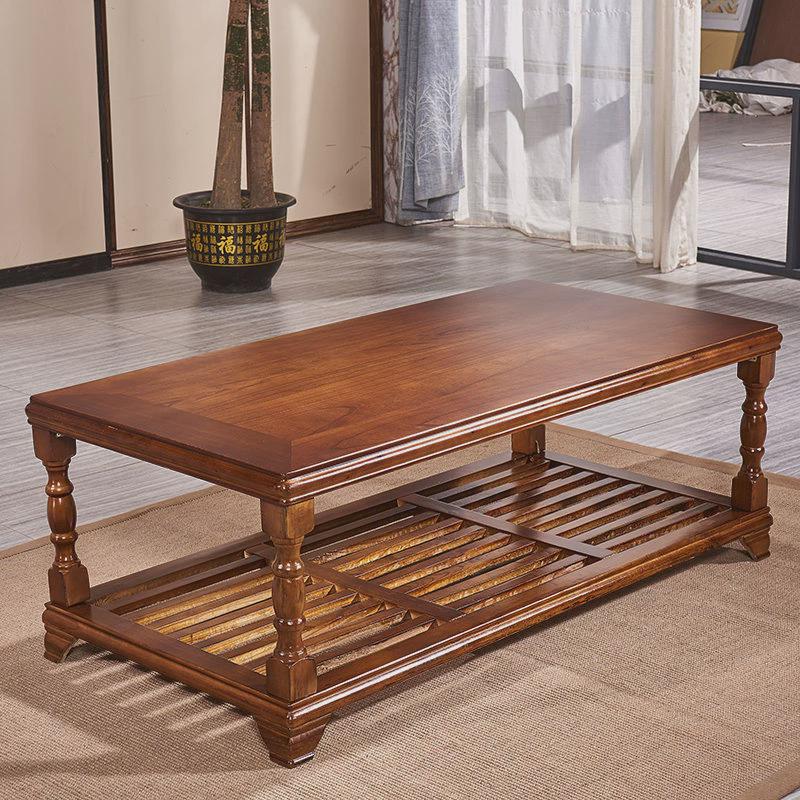 农村简易沙发客厅家具小户型1+2+3现代中式全实木实木沙发组合