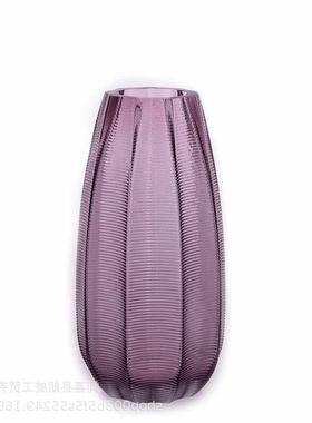 欧式创意风格，水培干花客厅桌面喷色玻璃插花器