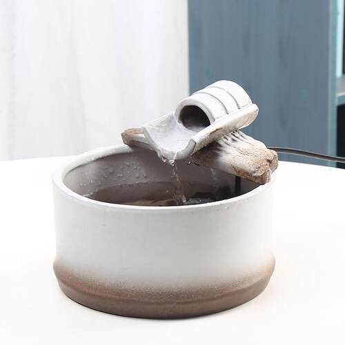 复古陶瓷强力猫咪饮水器过滤自动循环喂水器电动宠物用品饮水器
