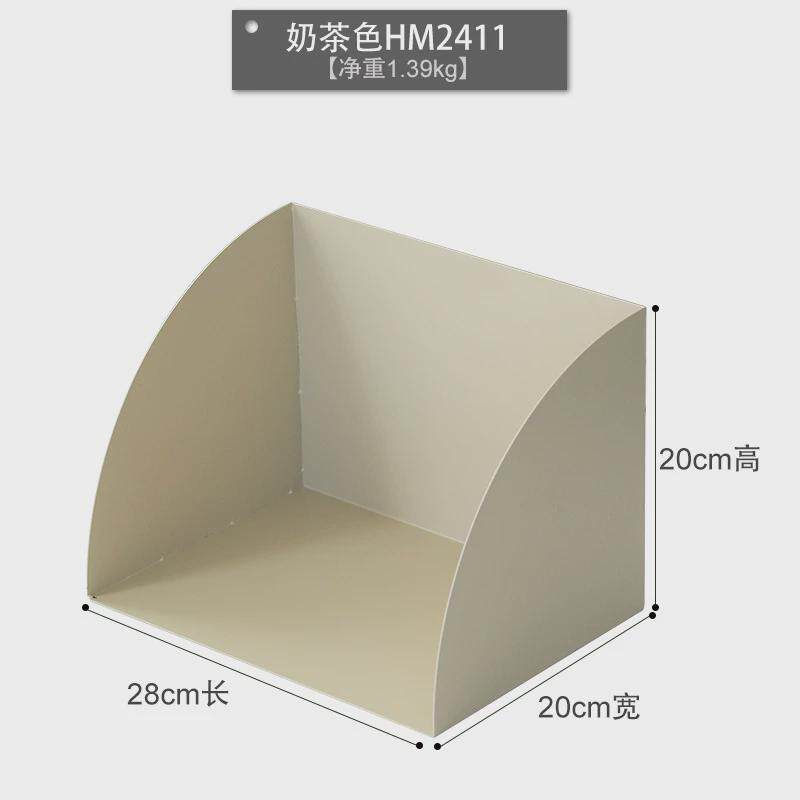简约铁艺置物架居家咖啡角杂物架创意杯架桌面半圆角柜转角收纳架