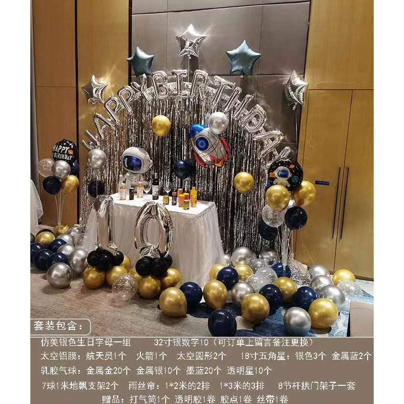 18岁成人礼生日气球派对宝宝拍照背景聚会儿童仪式装饰布批发