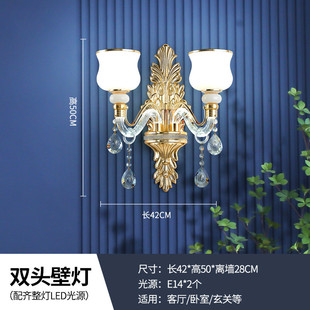 简欧餐厅卧室大气客厅吊灯家用轻奢灯 灯具现代简约水晶灯2023新款