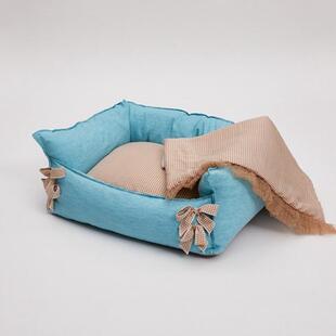 新款韩版高档棉狗窝窝毛窝垫中小型犬泰迪法斗不粘可拆洗猫窝狗床