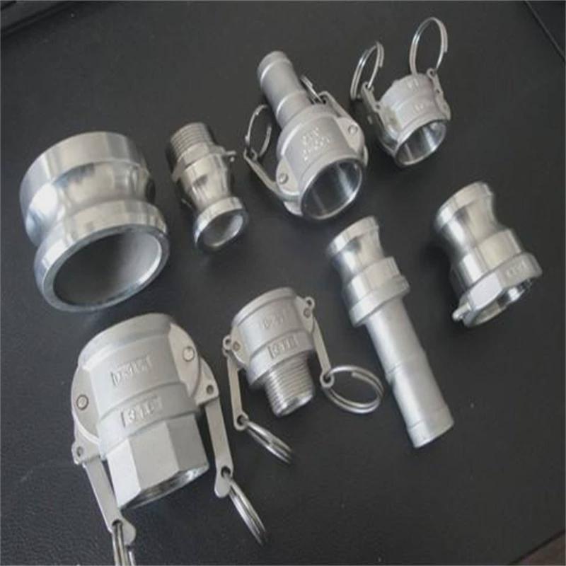 不锈钢304快速接头水带软管快插油公母内丝外丝扳把式罐车活接1寸