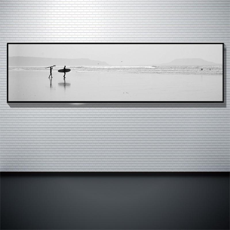 现代简约海景装饰画酒店宾馆卧室床头挂画民宿公寓样板房出租壁画