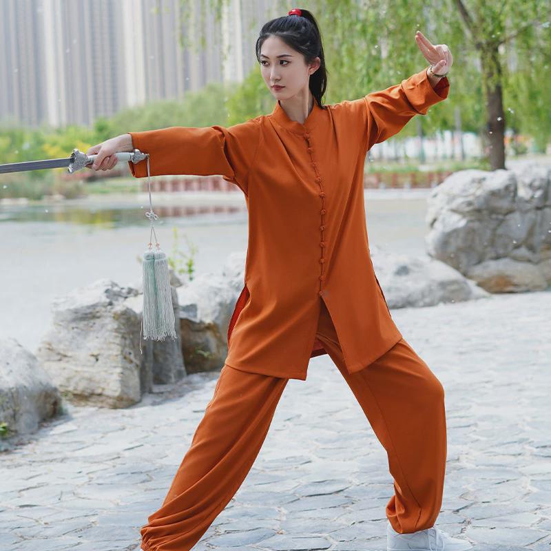 太极服女2024新款太极拳练功服高端男武术套装比赛服春秋季节表演