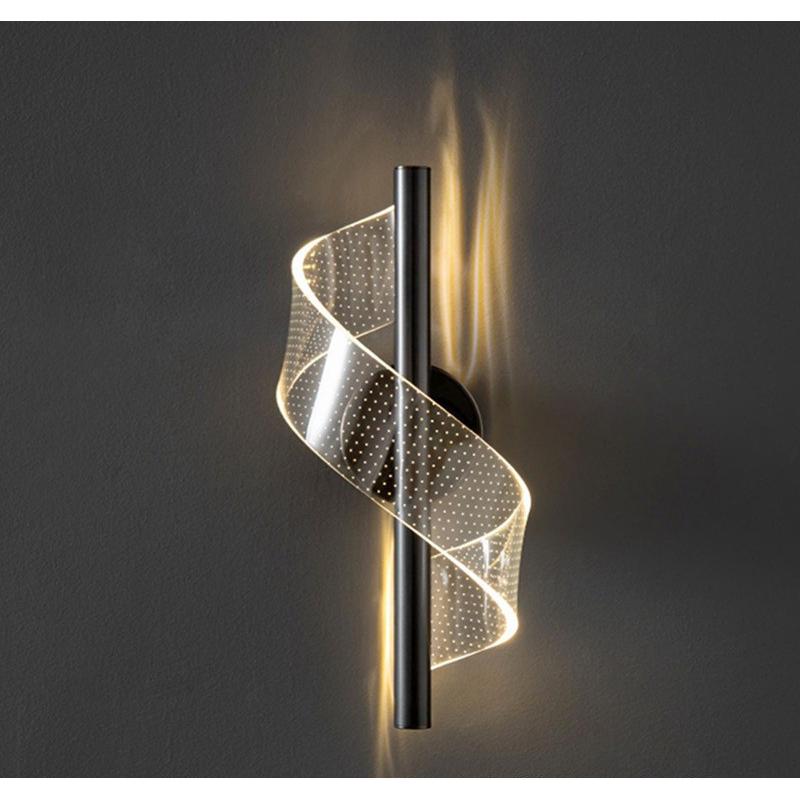 北欧床头壁灯卧室现代简约客厅家用壁灯2024新款走廊楼梯背景墙灯