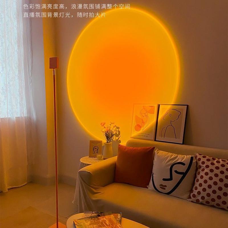 【专业直播设备】智能背景装饰落日灯氛围灯轻奢家居夕阳灯日落灯