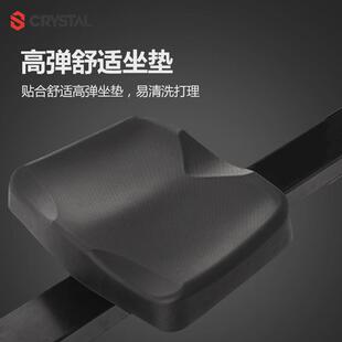 水晶crystal器材健身智能水阻静音有氧划船划船机家用室内运动