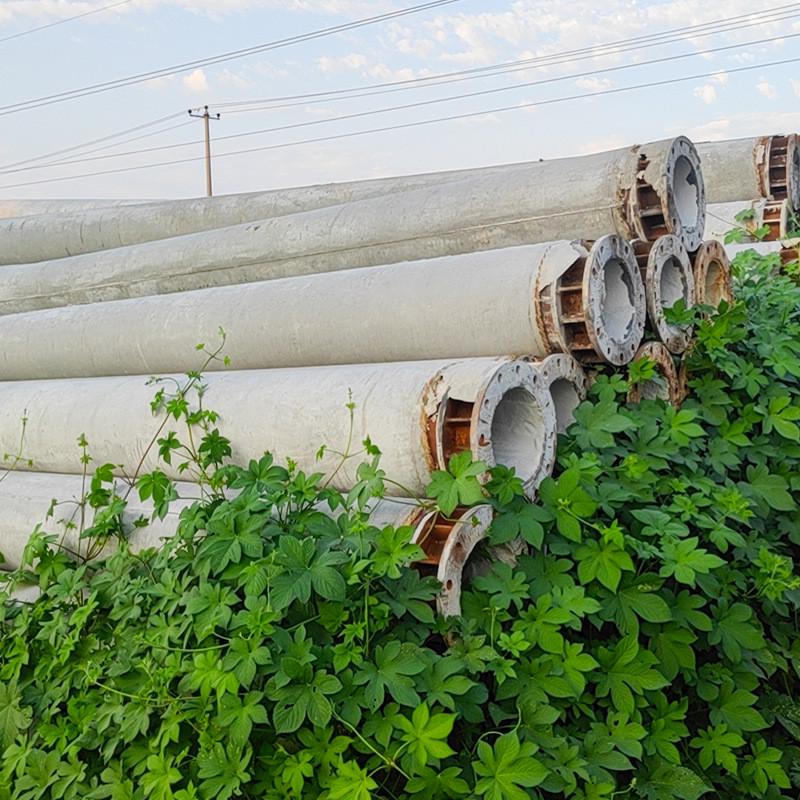 预制12米15米非预应力电线杆混凝土电力通信电线杆法兰水泥电线杆