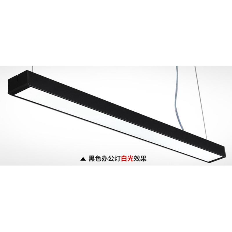 led7公分方通灯铝材70mm超市嵌入式木纹色铝方通格栅灯长条办公灯