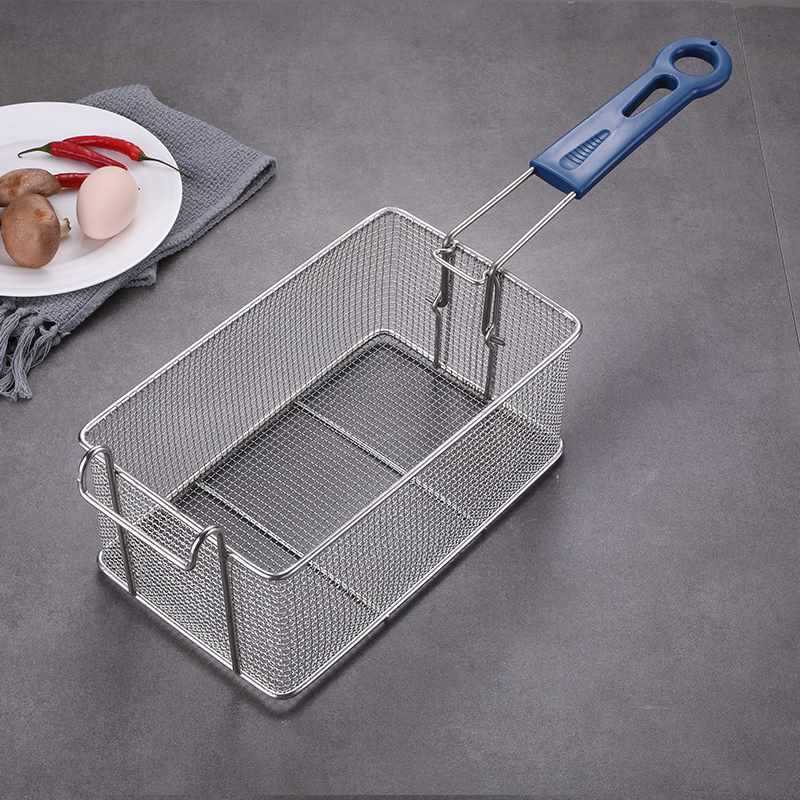 不锈钢81炸油炸油炸锅炸网炸框过滤网油炸网筛篮漏勺炸薯条商用