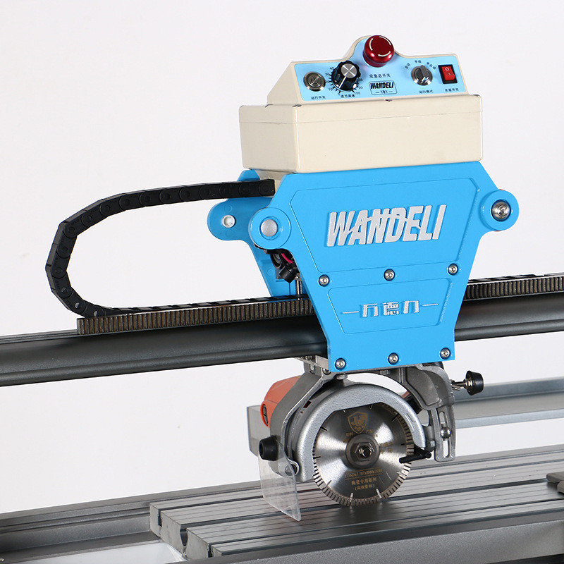 万德力瓷砖石材切割机多功能电动台式全自动刀水倒角机qx-zd-1200