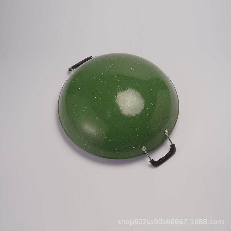 江油宏江铁锅免搪厨双耳圆底双耳炒锅宏开锅