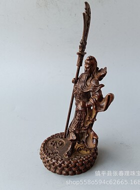 厂家批发铜器关公小摆件工艺精湛包浆醇厚型态完整