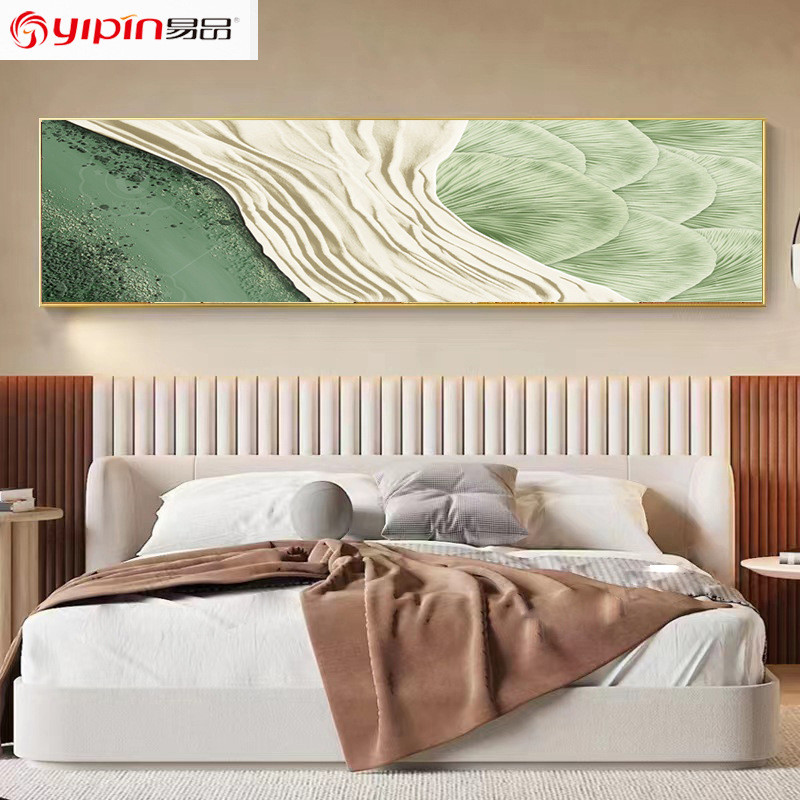 新款现代简约抽象装饰画酒店宾馆民宿轻奢壁画卧室床头挂画客房