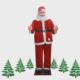 电动音乐圣诞老人1.8米唱歌跳舞带圣诞酒店迎宾摆件感应装 饰道具