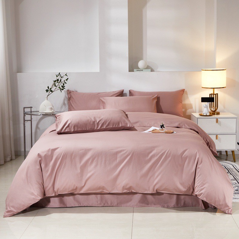 棉被套单件床上用品四件套被罩1.5米1.8m棉双人被单人三件套4