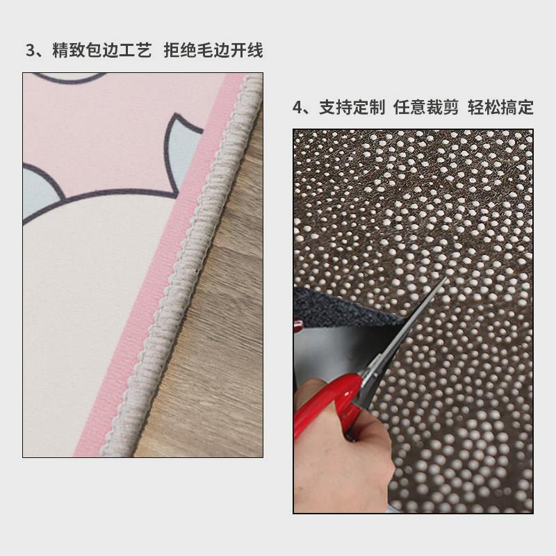 儿童跳房子地垫幼儿园早教跳格子游戏飞行棋小汽车卡通地毯批量