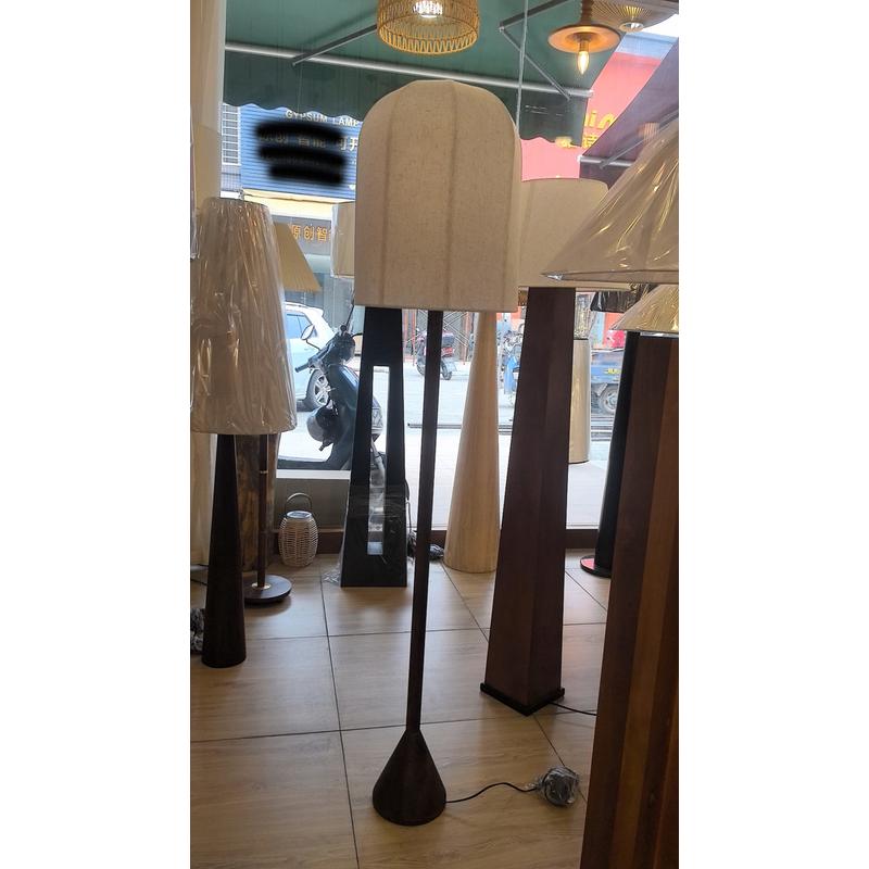 落地灯设计师款橡木然树脂北欧客厅卧室书房餐厅日式高级氛围灯具