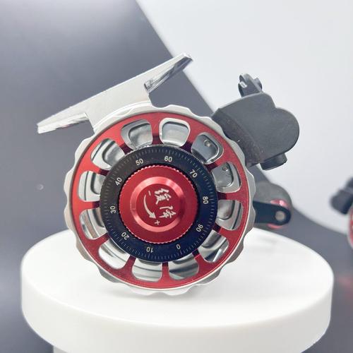 全金属数显筏轮磁力缓降筏轮桥筏微铅自动排线防海水冰钓轮
