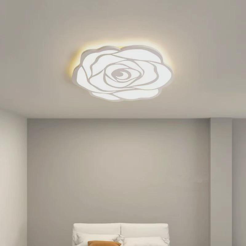 北欧玫瑰花大气客厅玄关灯创意现代简约儿童房灯具2024新款吸顶灯