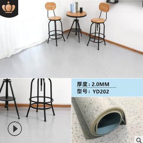 革革pvc地板革地胶商用耐磨塑胶厨房办公室医院防水地板贴炕工程