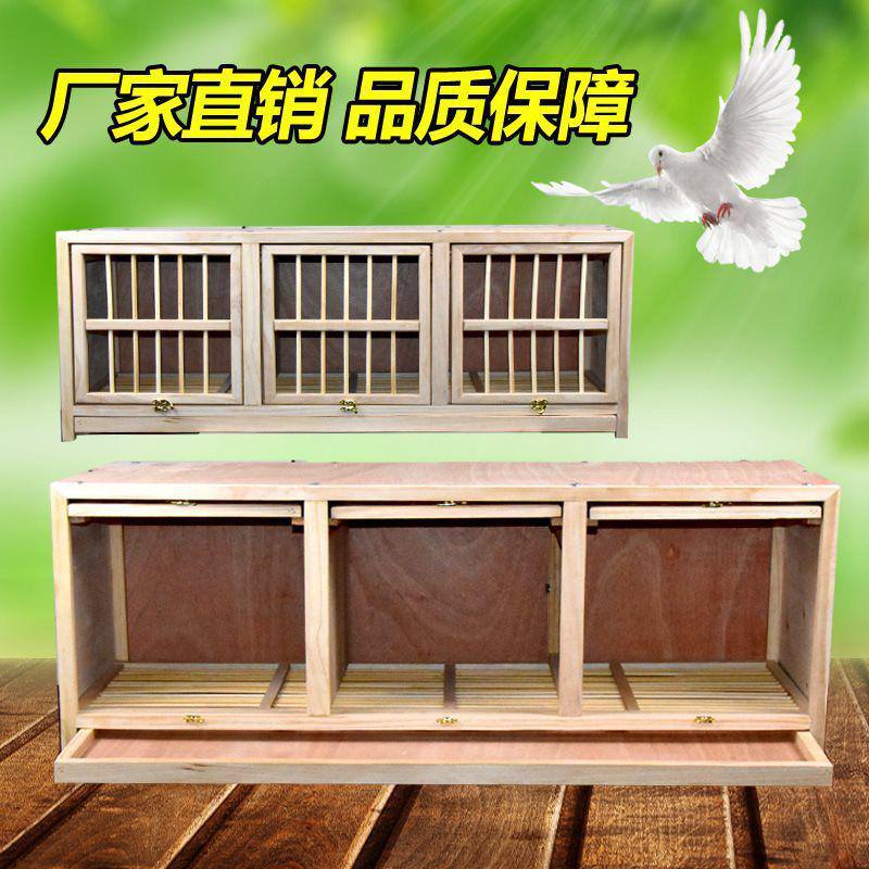 养殖笼具鸽笼鸽子配对笼实木巢箱鸽子鸽信鸽种鸽配对笼鸽用品