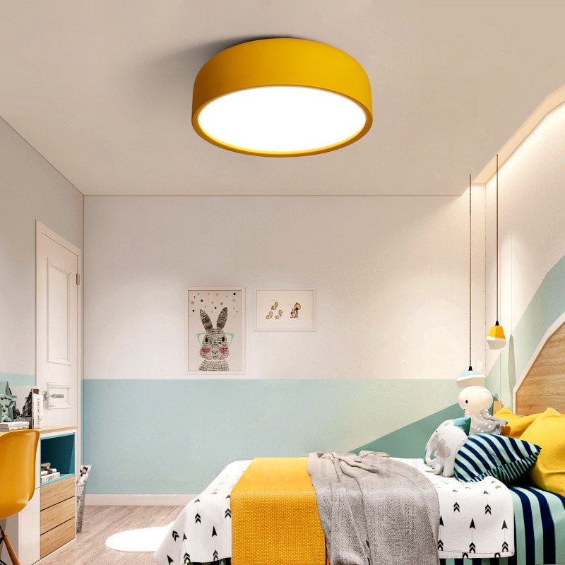 北欧客厅大灯简约现代长方形吸顶灯卧室铁艺led餐厅灯具110v