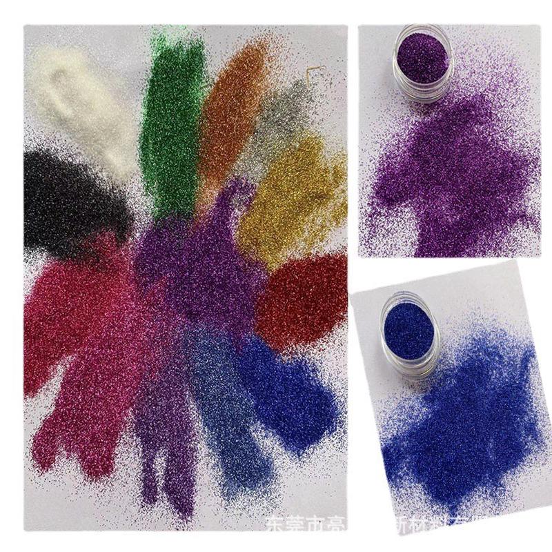 可降解金葱粉彩色系列 24色 生物降解pla膜 美甲彩妆可降葱粉亮片