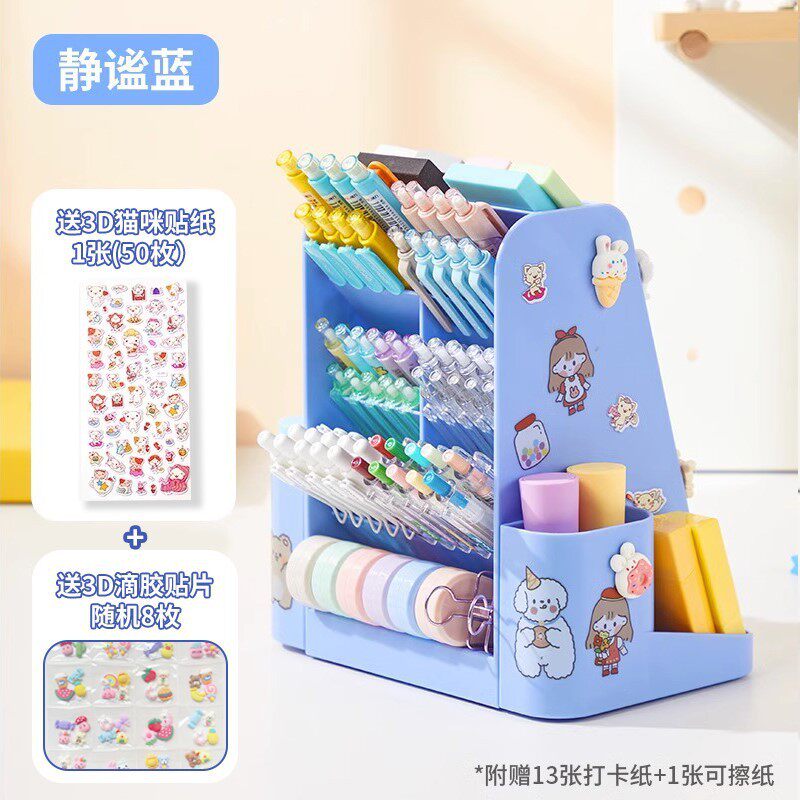 猫太子孩创意卡通笔筒多功能可爱笔筒男孩小儿童女旋转学生文直销