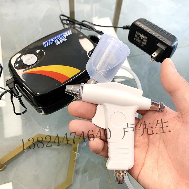 模型手办高达军事上色工具喷泵喷漆喷笔龟模型迷你气泵套装龟泵