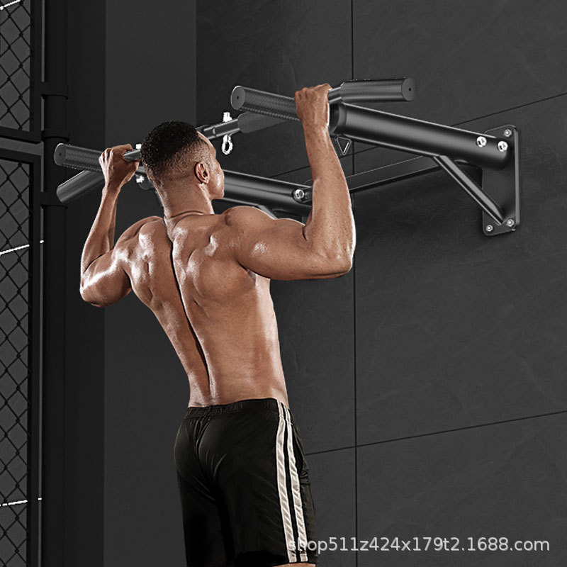 艾踏墙体单杠室内家用墙壁引体向上器单双杠健身墙上打孔单杆厂家