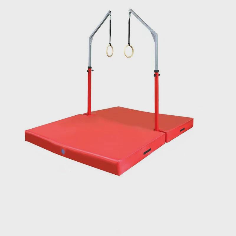 儿童吊环体适能感统训练器材可升降幼儿园双杠单杠爬行架保护垫