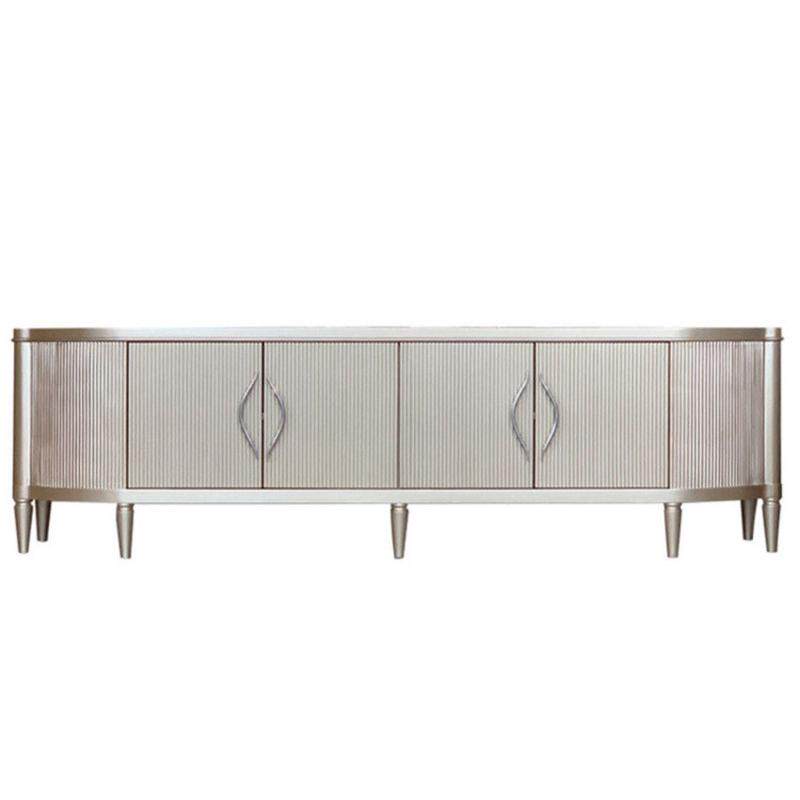 轻奢客厅电视柜茶几组合套装美式实木影视柜家用现代简约新款地柜